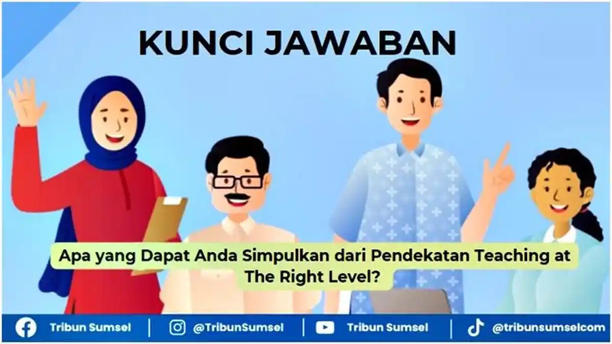 Apa yang Dapat Anda Simpulkan dari Pendekatan Teaching at The Right Level TaRL? Kunci Jawaban PMM