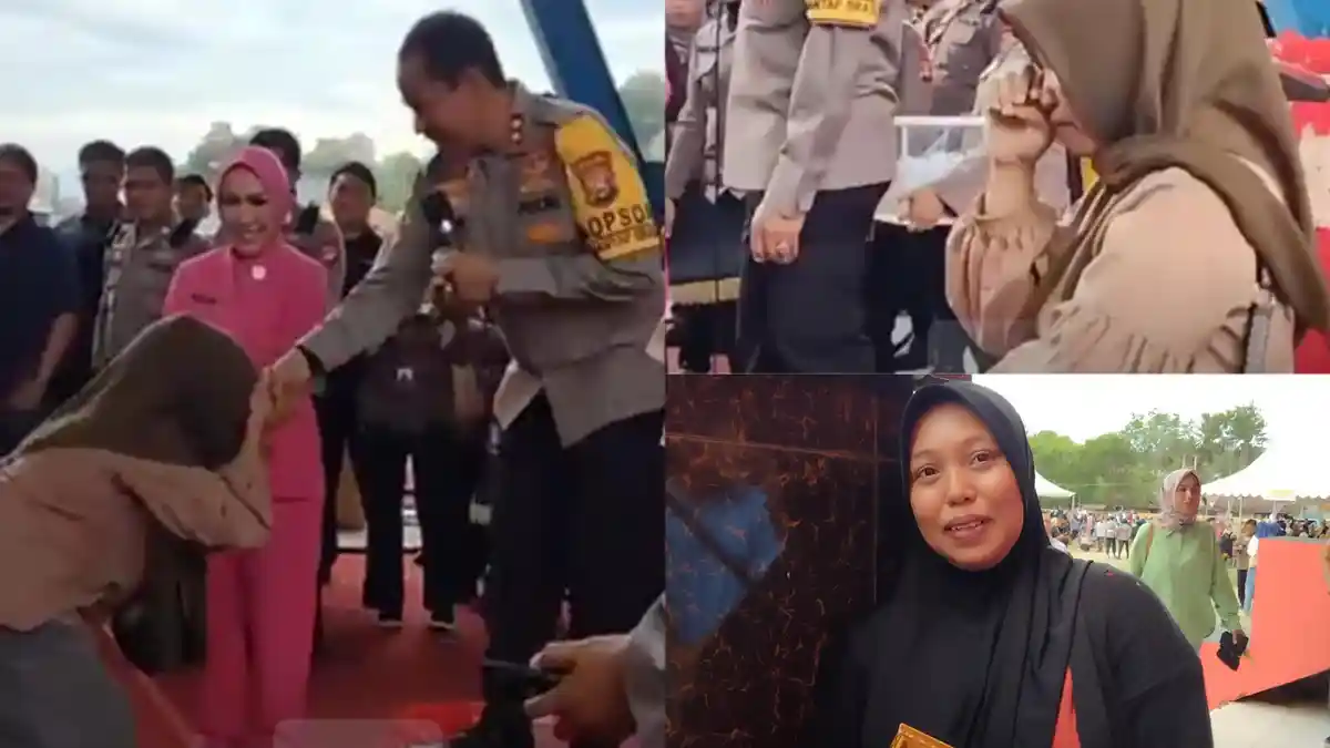 Tangis Haru Erna dan Nurlinda Ibu Hamil 6 Bulan di Sinjai Dapat Hadiah Umrah Kapolda Sulsel