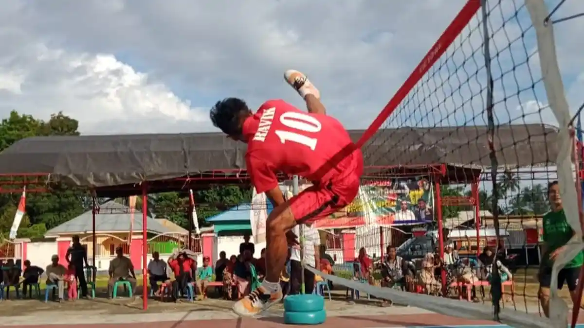 Pertandingan Sepak Takraw di Parimo, Tim dari Kecamatan Parigi dan Kasimbar Masuk Final