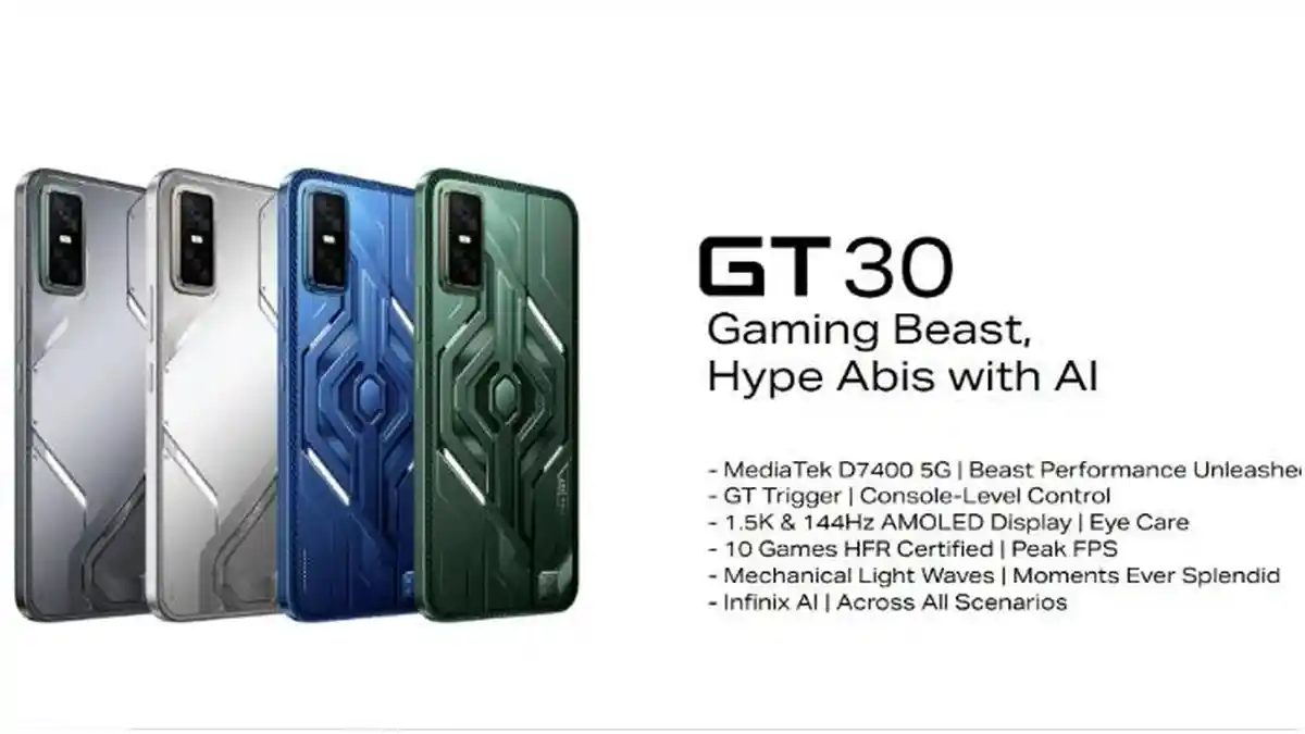 5 Seri HP Infinix Sudah Jaringan 5G, Infinix GT 30 5G Rilis Akhir September 2025