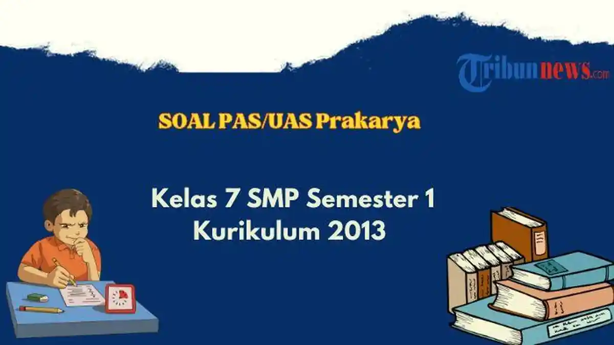 Contoh Soal UAS, PAS Prakarya Kelas 7 SMP Kurikulum 2013, Lengkap dengan Kunci Jawaban