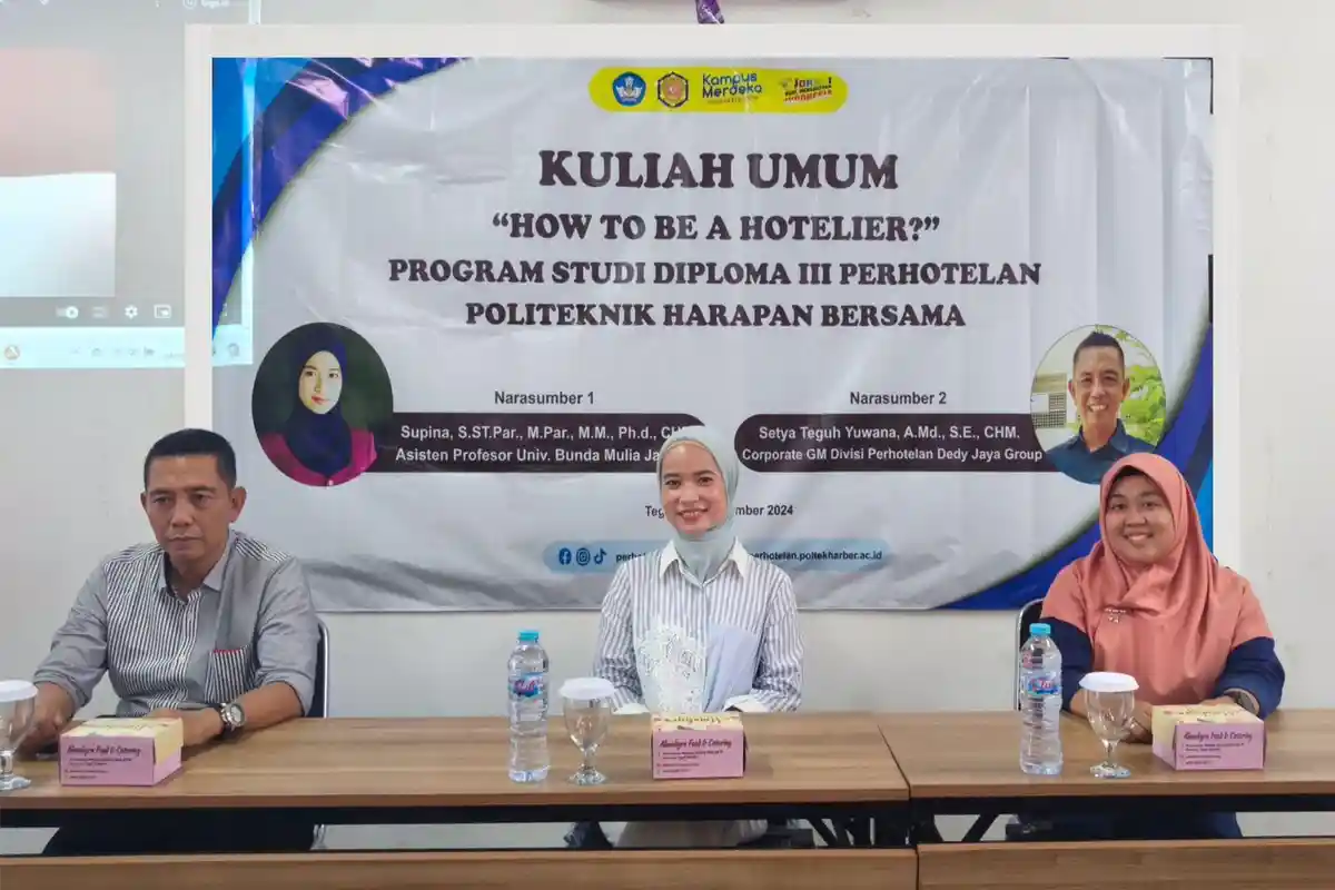 Perhotelan Poltek Harber Hadirkan Pakar dan Praktisi di Kuliah Umum