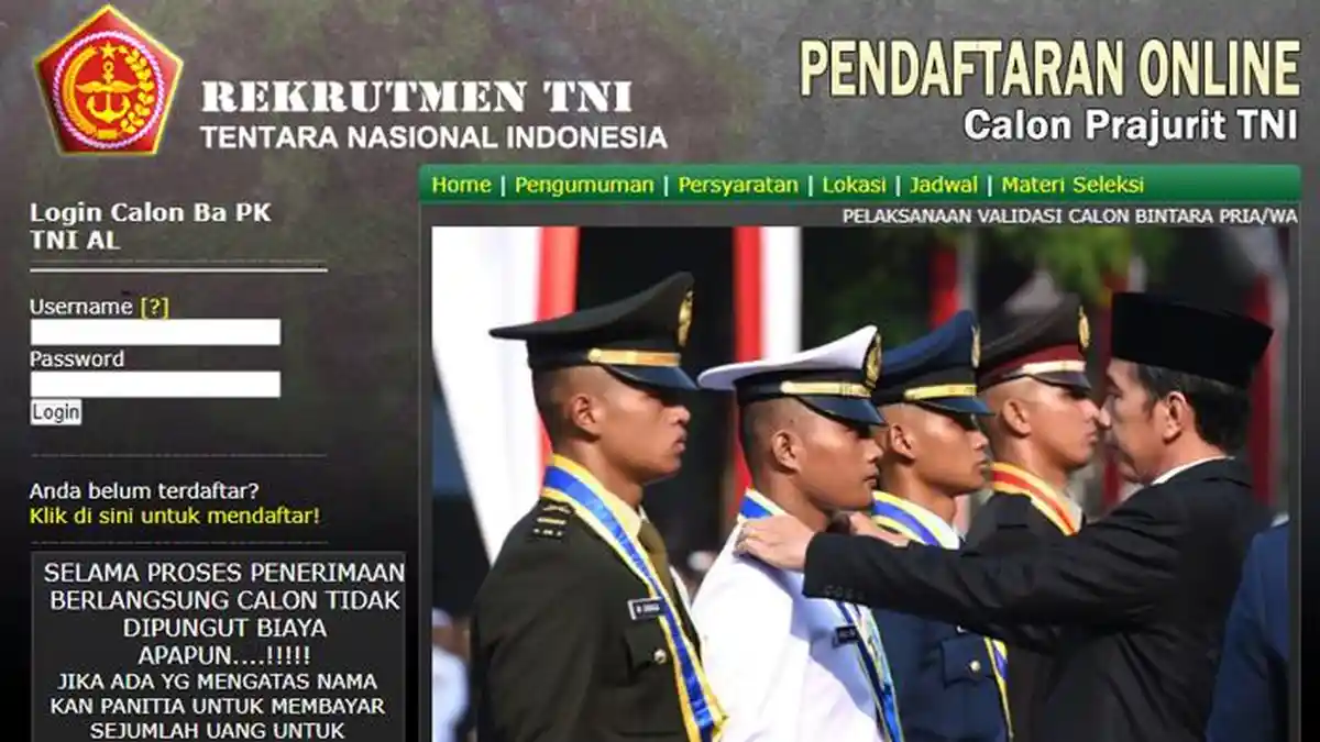 Masih Dibuka, Berikut Syarat dan Cara Pendaftaran Bintara PK Pria/Wanita TNI AL