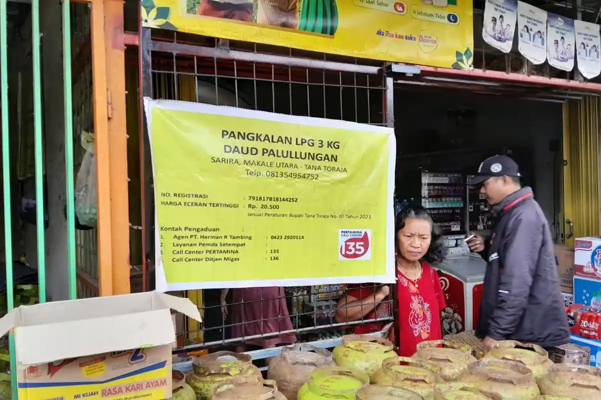 Pasokan Gas Elpiji 3 Kg di Tana Toraja Stabil, Harganya Capai Rp 30 Ribu per Tabung
