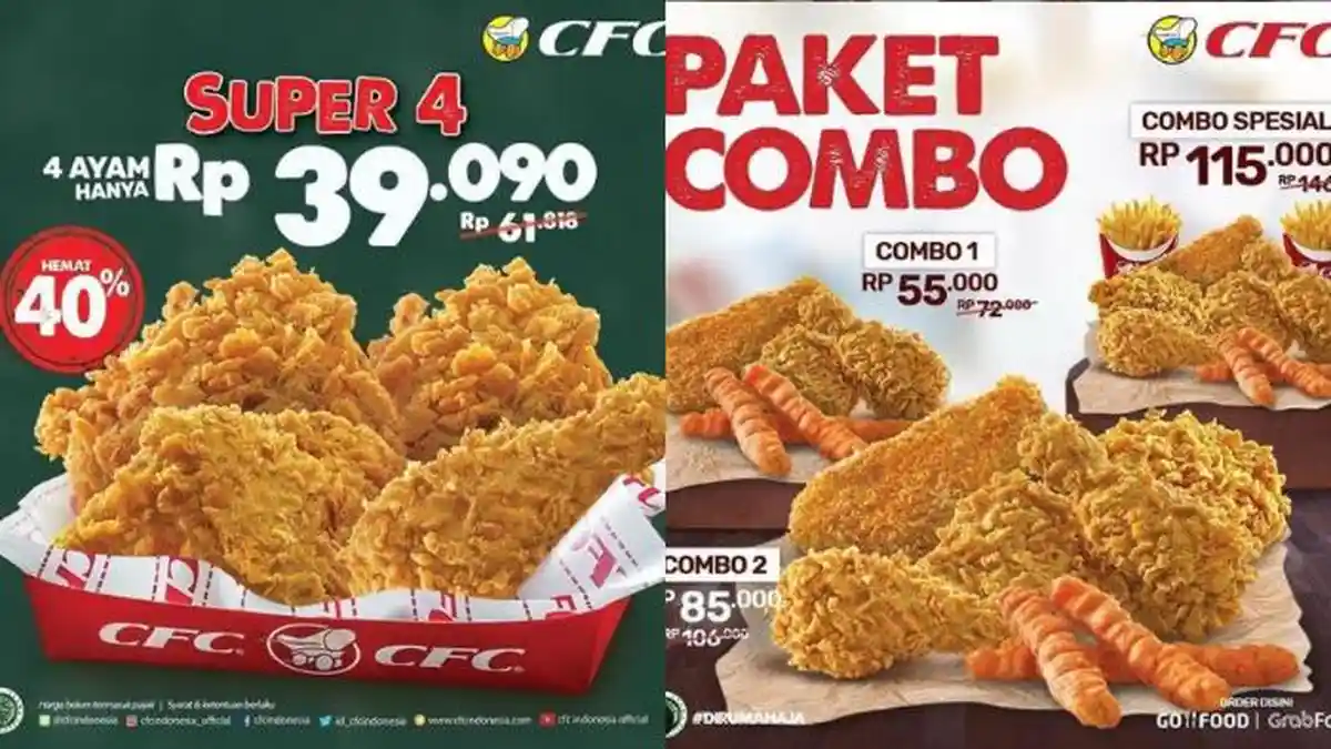 Promo CFC Beli 4 Ayam Hanya Rp 39 Ribuan, Diskon hingga 20% Khusus ...