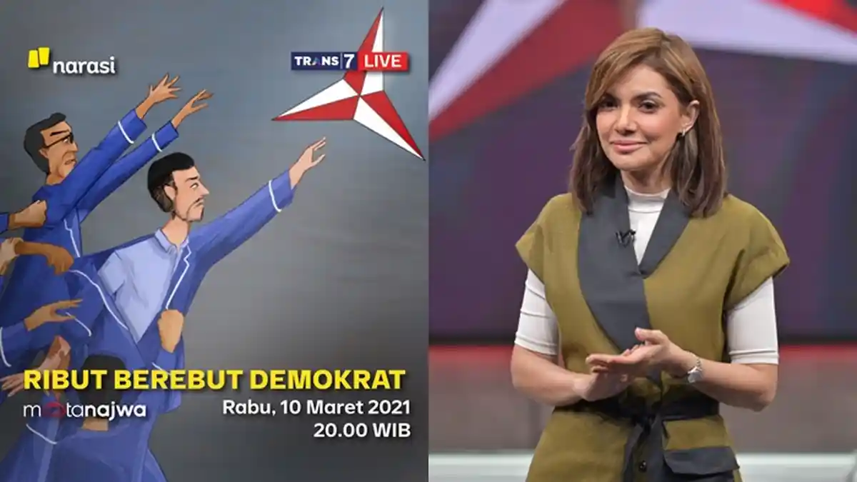 SERU Mata Najwa Malam Ini Bahas Kisruh Partai Demokrat Lagi, Tema Kena Sorot! Live Streaming Trans7