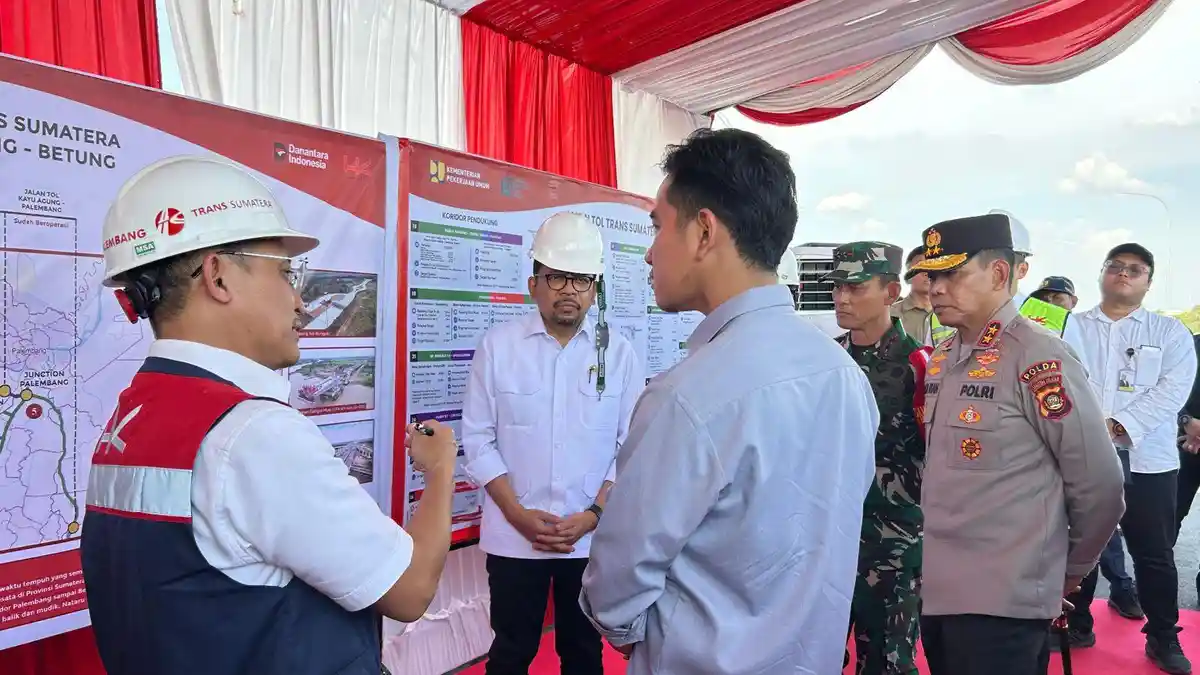 Progres Pembangunan Tol Palembang-Betung Kini 70,75 Persen, Gibran Dorong Penyelesaian