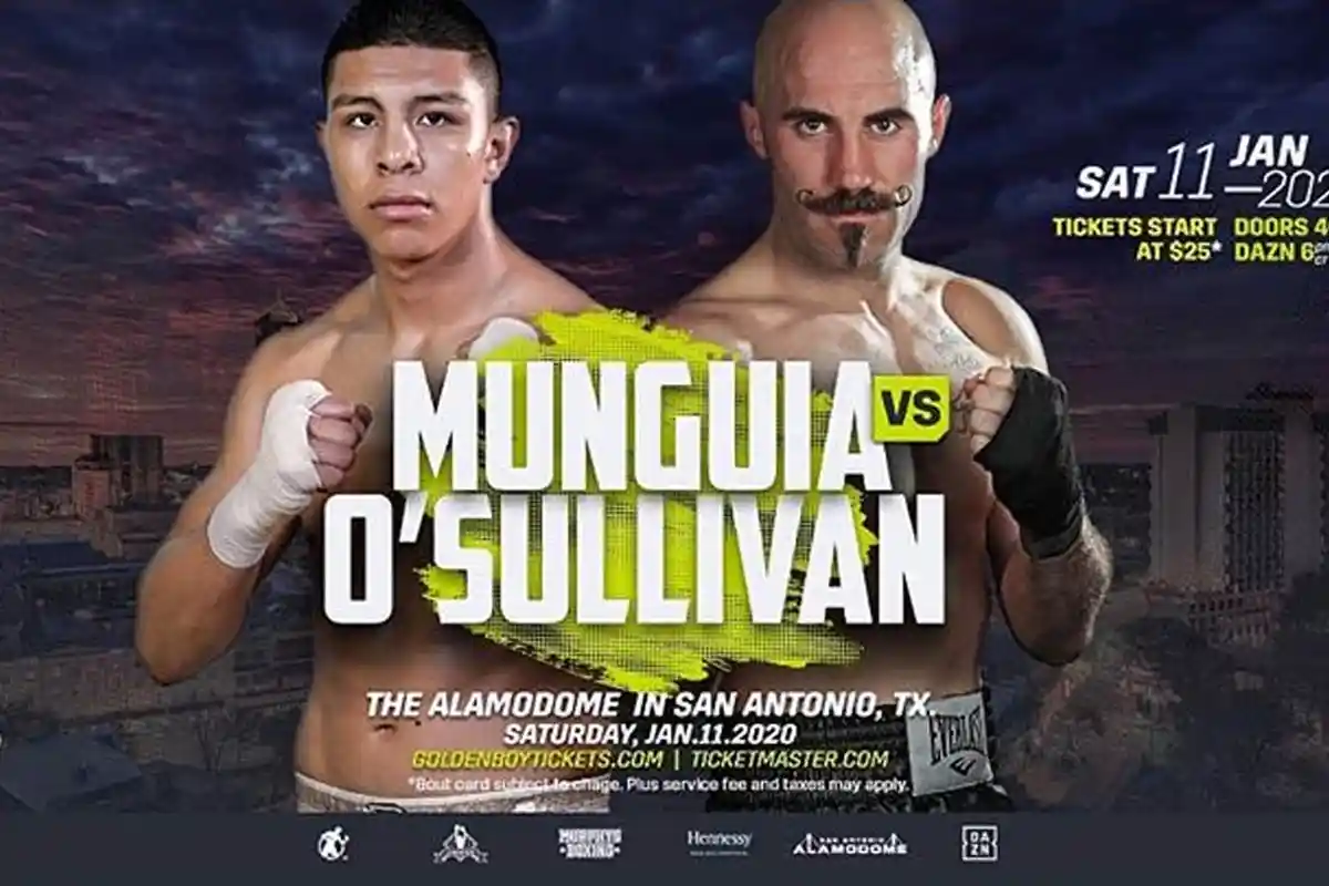 Live TVOne Tinju Dunia Jaime Munguia vs Gary O'Sullivan Minggu (12/1/2020)