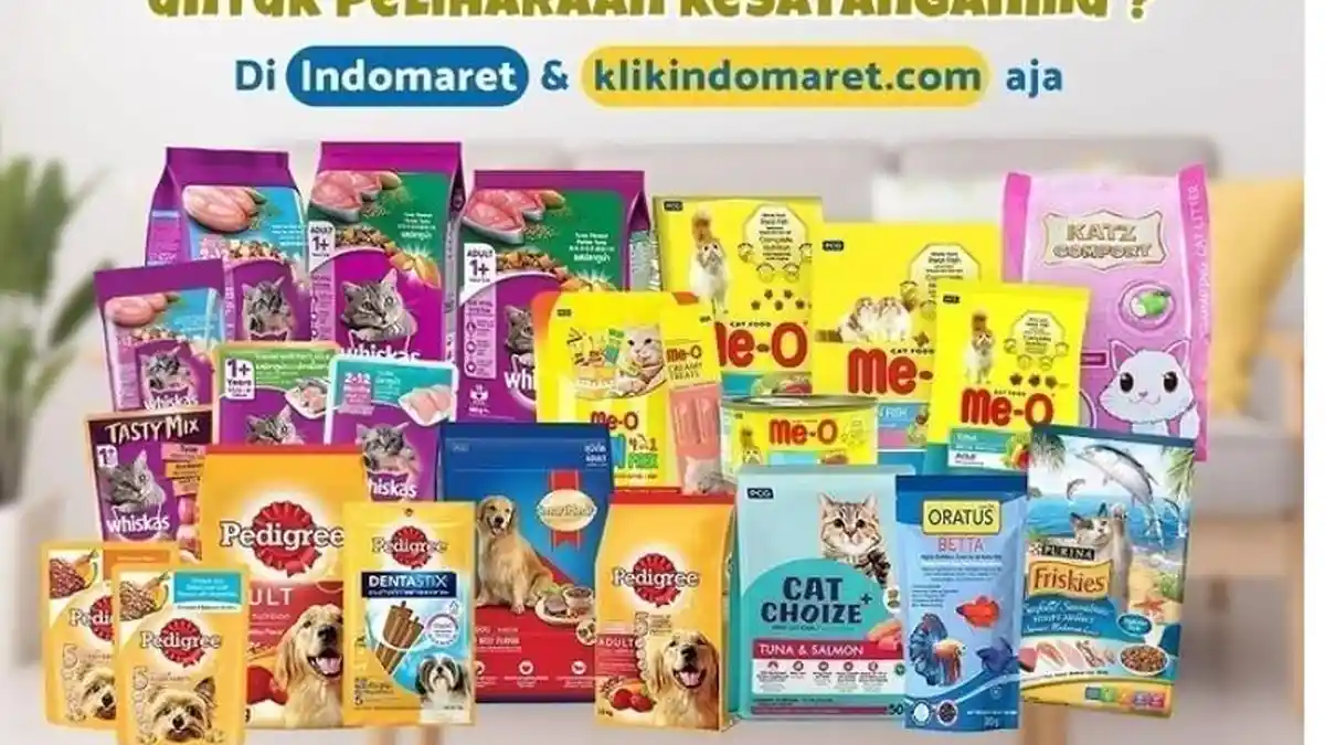 Katalog Promo Indomaret 14 Maret 2023, Makanan Kucing Murah Meriah, Whiskas Me-O Ada Harga Khusus