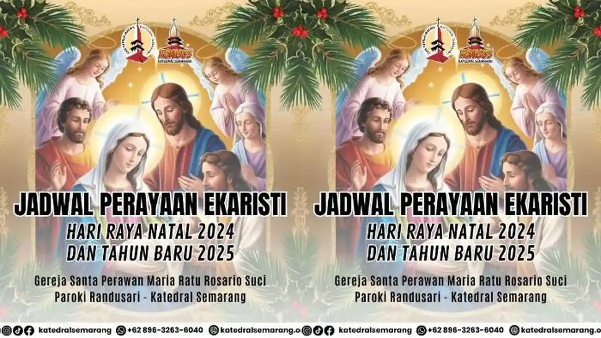 Jadwal Misa Natal 2024 di Gereja Katedral Semarang