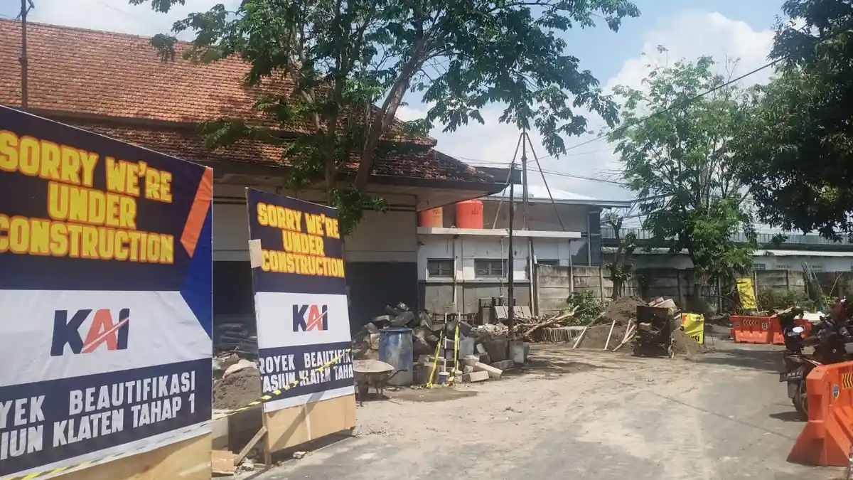 Bakal Dialih Fungsi, Jalan di Samping Stasiun Klaten Ditutup