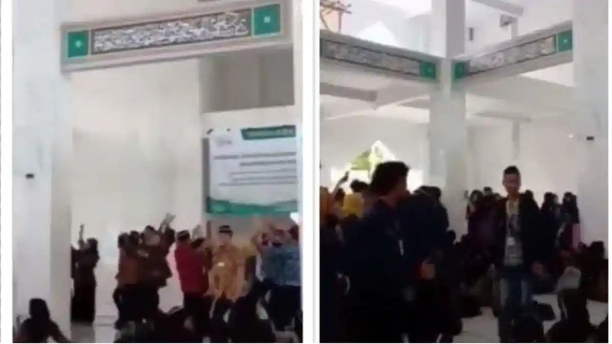 VIRAL Mahasiswa UIN KHAS Jember Joget Dangdut di Masjid, Panitia Tertibkan saat Sudah Tak Terkendali