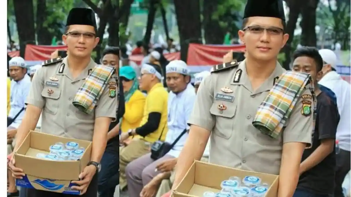 Mau Ketemu Polisi Ganteng Pembagi Air saat 'Aksi Damai 212'? Di Sini Kantornya, tapi. .