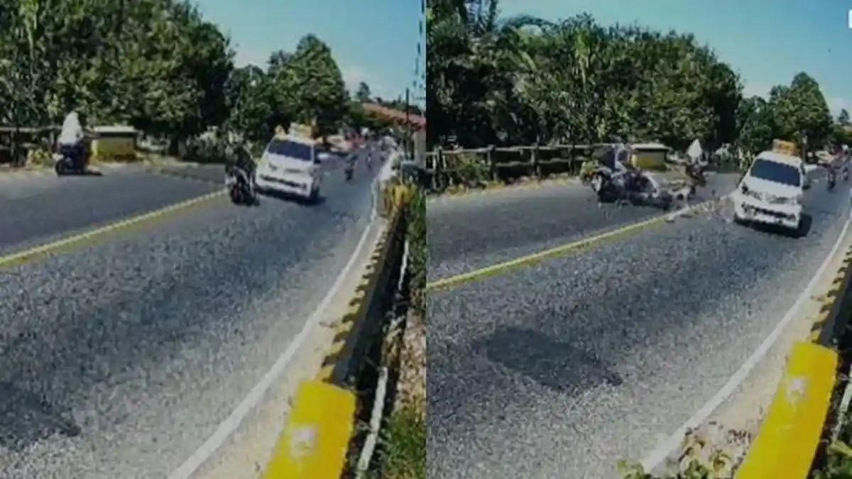 Alami Kecelakaan Tabrak Minibus di Desa Bamban HSS, Pengendara Motor Ini Santri Asal Daha