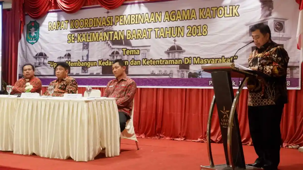 Hadiri Rakor Pembinaan Katolik se-Kalbar, Ini Imbauan Pj Gubernur