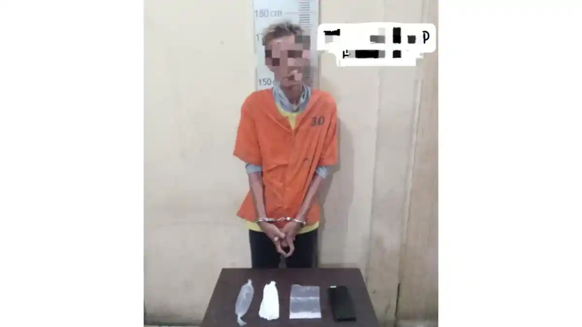 Pria di Langkat Diringkus saat Mengendarai Motor, Polisi Temukan 7,58 Gram Sabu