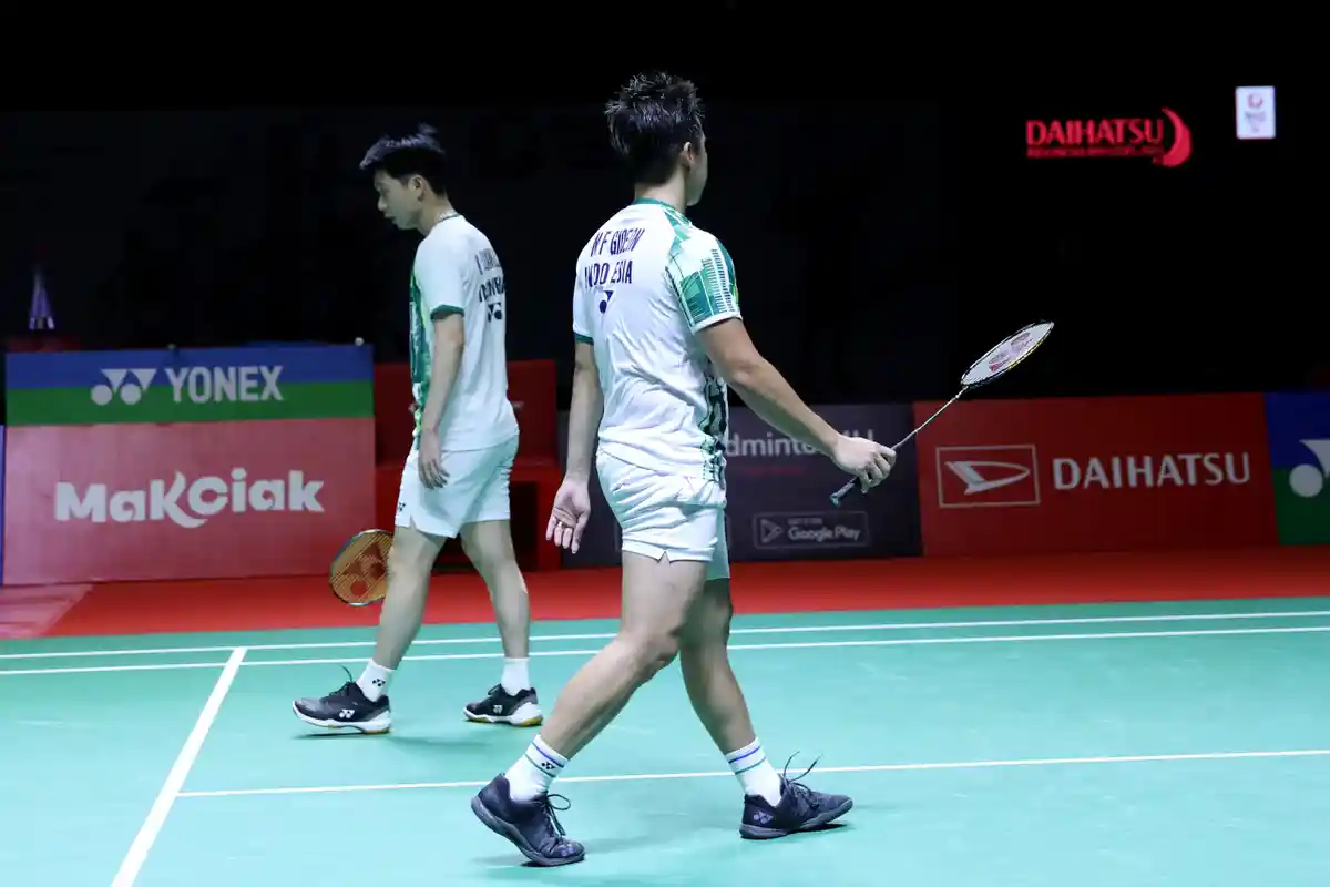 Marcus/Kevin Tolak Wawancara Media seusai Tersingkir dari Singapore Open 2023, Sanksi BWF Menghantui