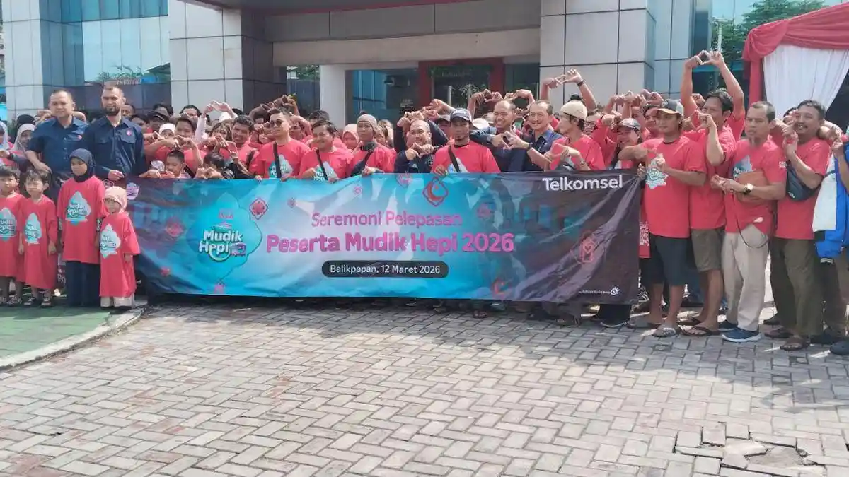 Mudik Hepi Telkomsel 2026, Sumini Pulang dari Balikpapan ke Ponorogo Bareng 16 Keluarga