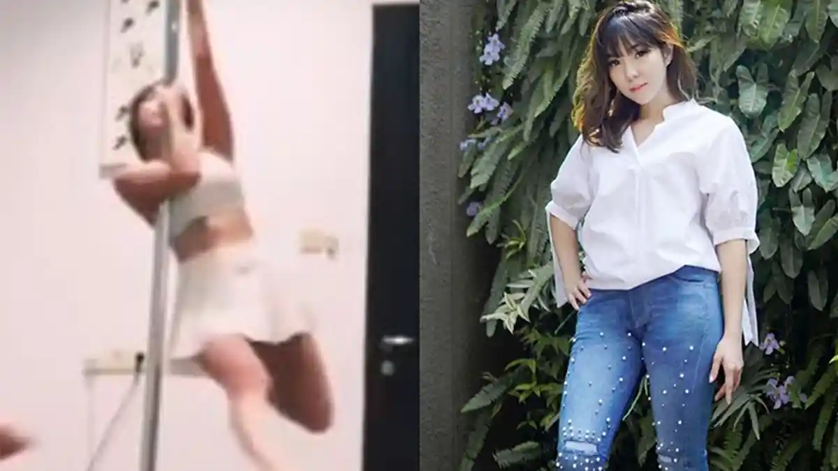 Latihan Pole Dance, Gisella Anastasia Sentil Netizen Masalah Celana, Pacar Wijin : Aku Pakai Ya
