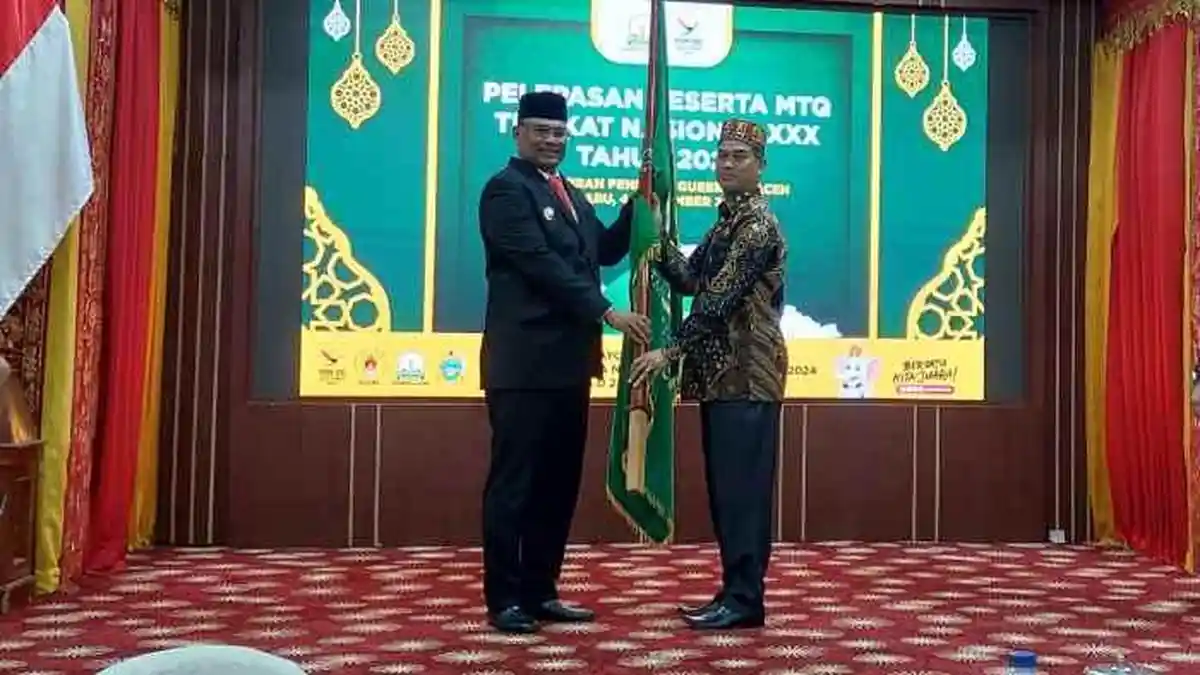 Kafilah Aceh Resmi Dilepas Mengikuti MTQ Nasional 2024, Ini Pesan PJ Gubernur Aceh ke Peserta