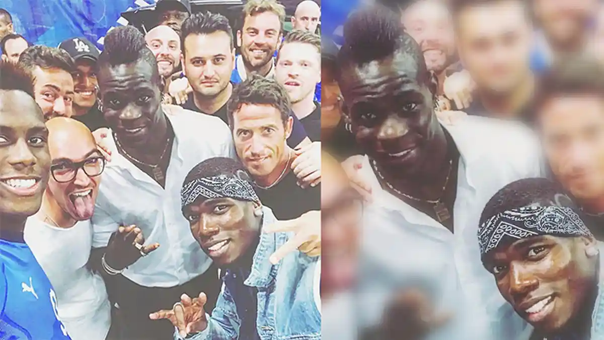 Nongkrong Bersama Paul Pogba Usai Prancis VS Italia, Mario Balotelli Beri Ejekan Ini