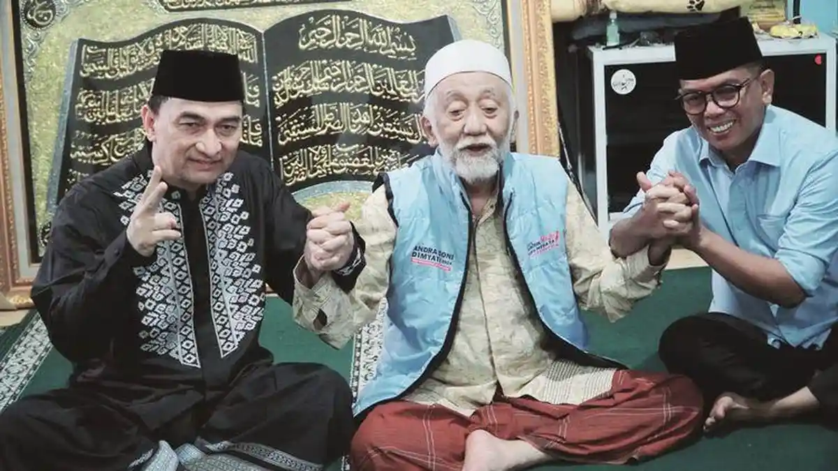 Setelah Pencabutan Nomor Urut, Andra Soni dan Dimyati Bertemu Abuya Muhtadi