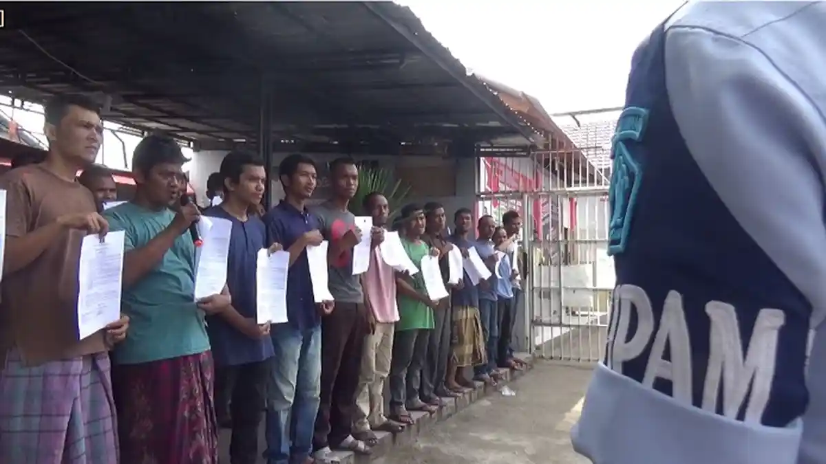 Terapkan Larangan Besuk, Rutan Sigli Pinjamkan Ponsel kepada Napi untuk Video Call