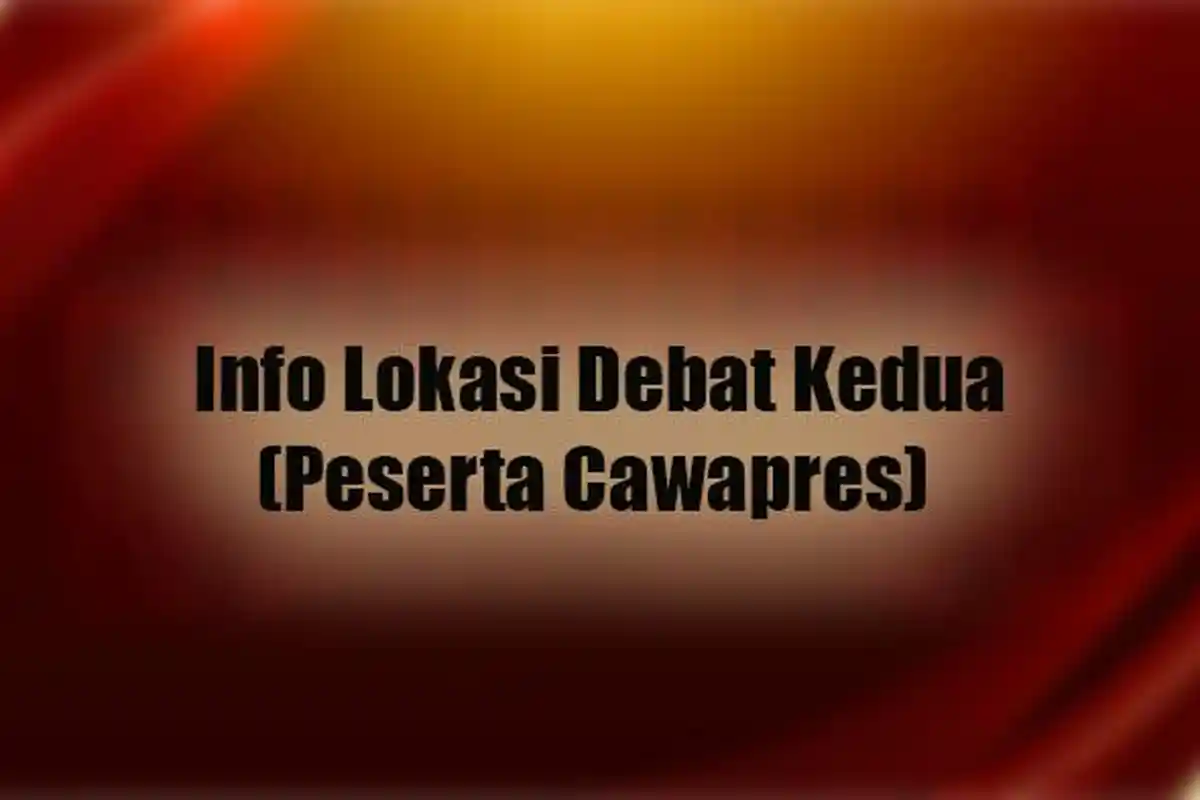 Ini Lokasi Debat Perdana Cawapres Jumat 22 Desember 2023