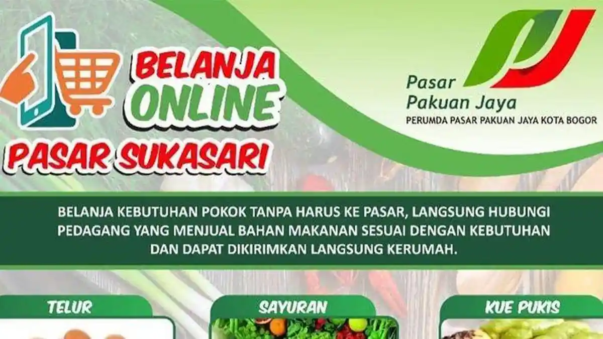 Kabar Baik, Warga Bogor Bisa Belanja di Pasar Tradisional Via Online, Catat Nomor WA Pedagang Ini