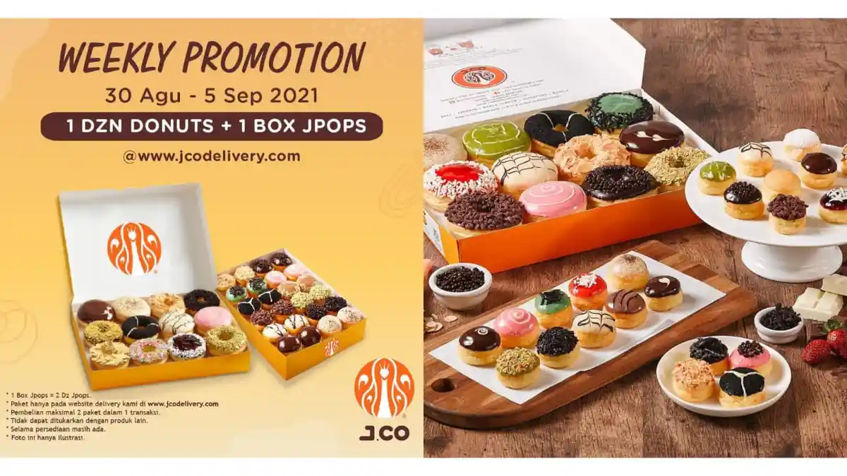 Jangan Sampai Ketinggalan! Promo J.CO Hari Ini 4 September, 1 Lusin Donut dan 1 Box JPOPS Rp 115.000