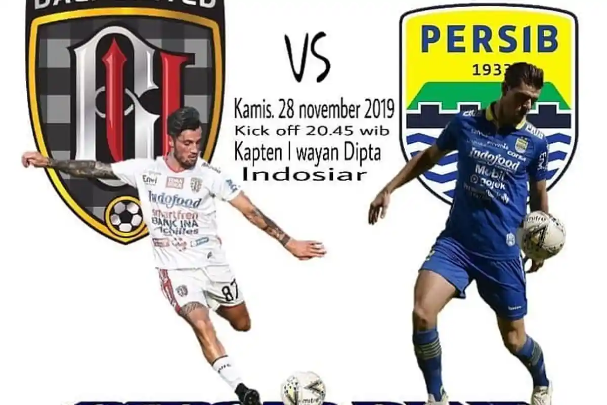 Live Streaming Indosiar Laga Bali United vs Persib Bandung Pukul 20.45 WIB, Nonton Via TV Online