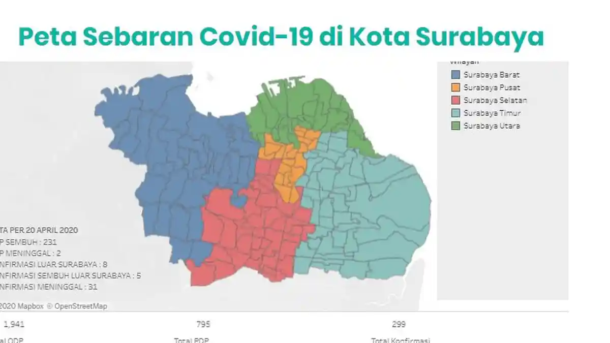 UPDATE Virus Corona di Surabaya & Jatim Selasa 21 April: Total 299 Kasus COVID-19, 45 Sembuh