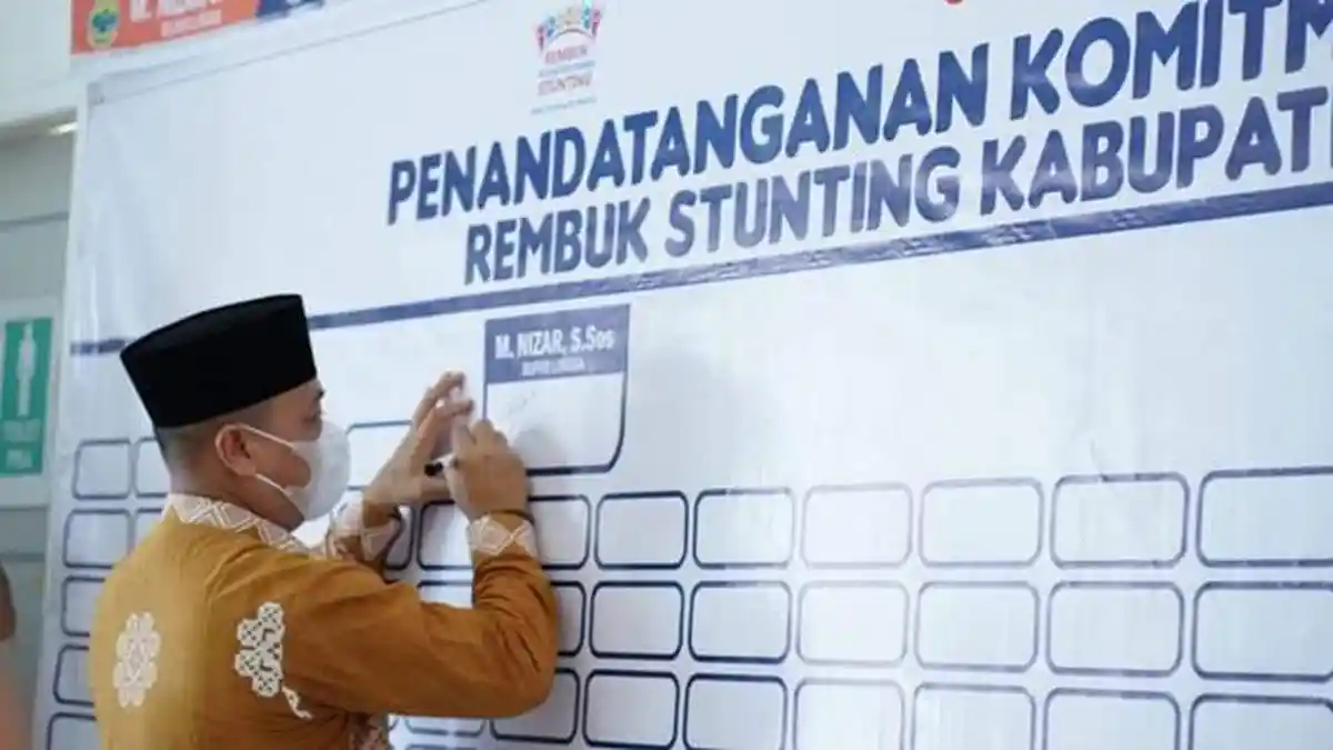 Selain Covid-19, Bupati Lingga Minta Dinkes Fokus Tekan Angka Stunting