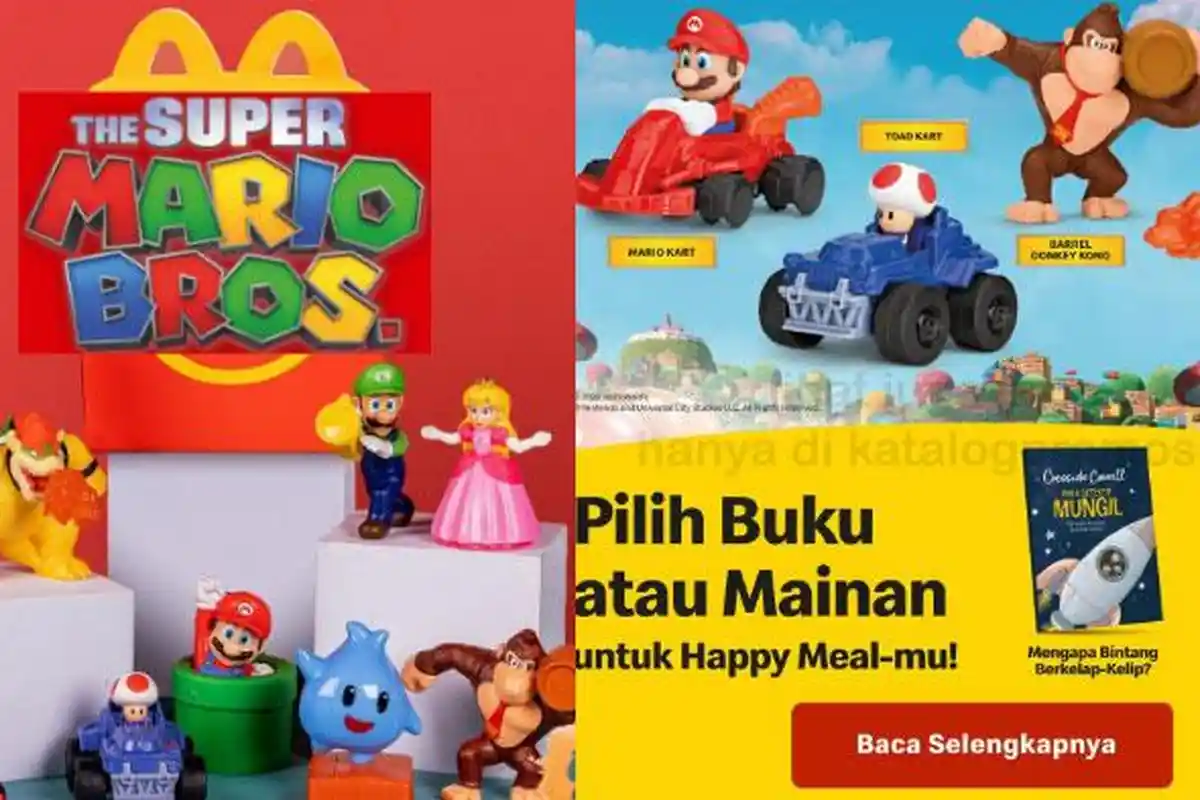 Promo McDonalds Hari Ini 2 Maret 2023, Ada Paket Happy Meal The Super Mario Bros Movie Untuk Anak