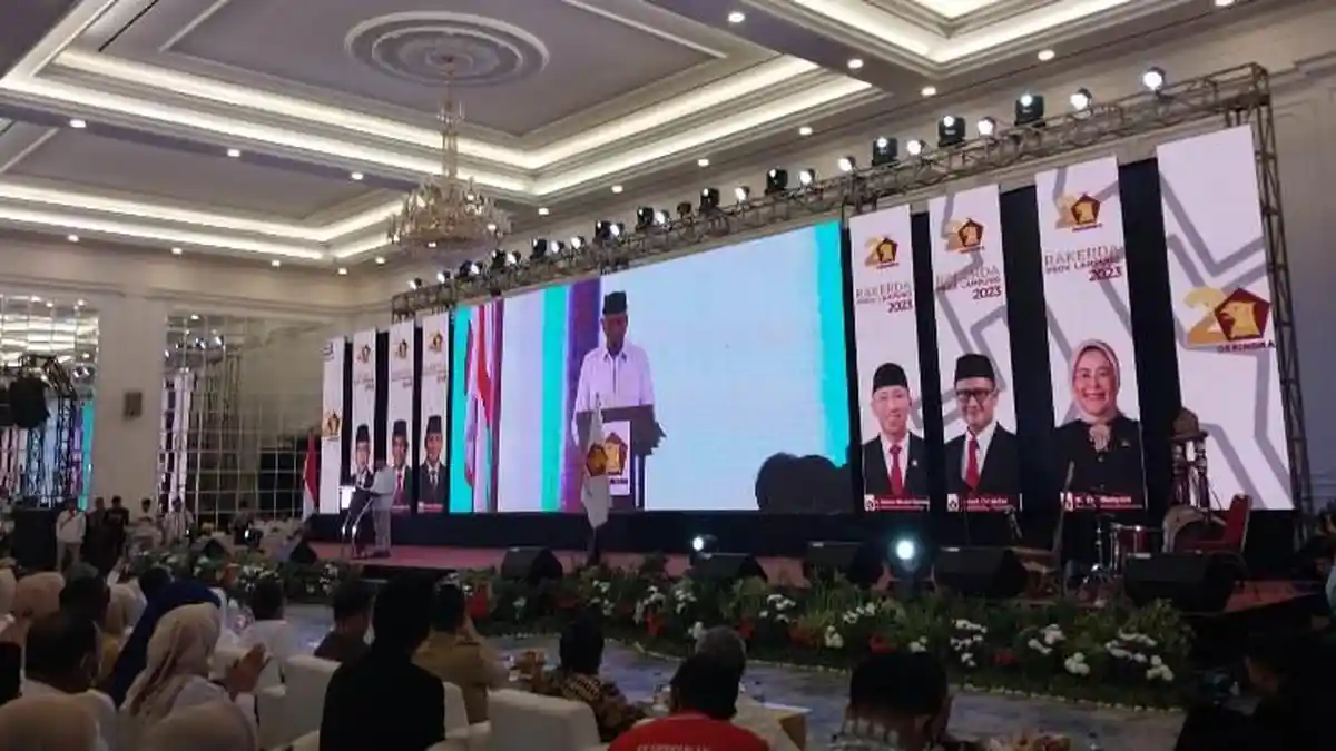 Breaking News Rakerda Partai Gerindra Lampung, Gubernur Arinal: Parpol Mitra Kerja Pemerintah