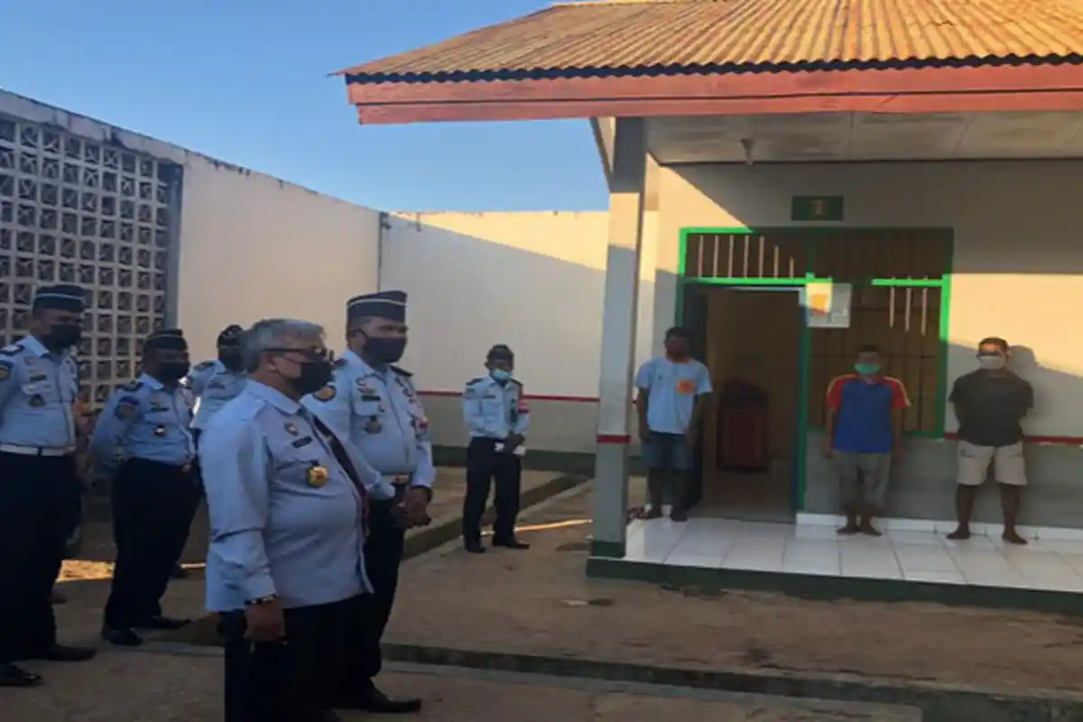 Inspektur Wilayah V Apresiasi Kebersihan Rutan SoE 