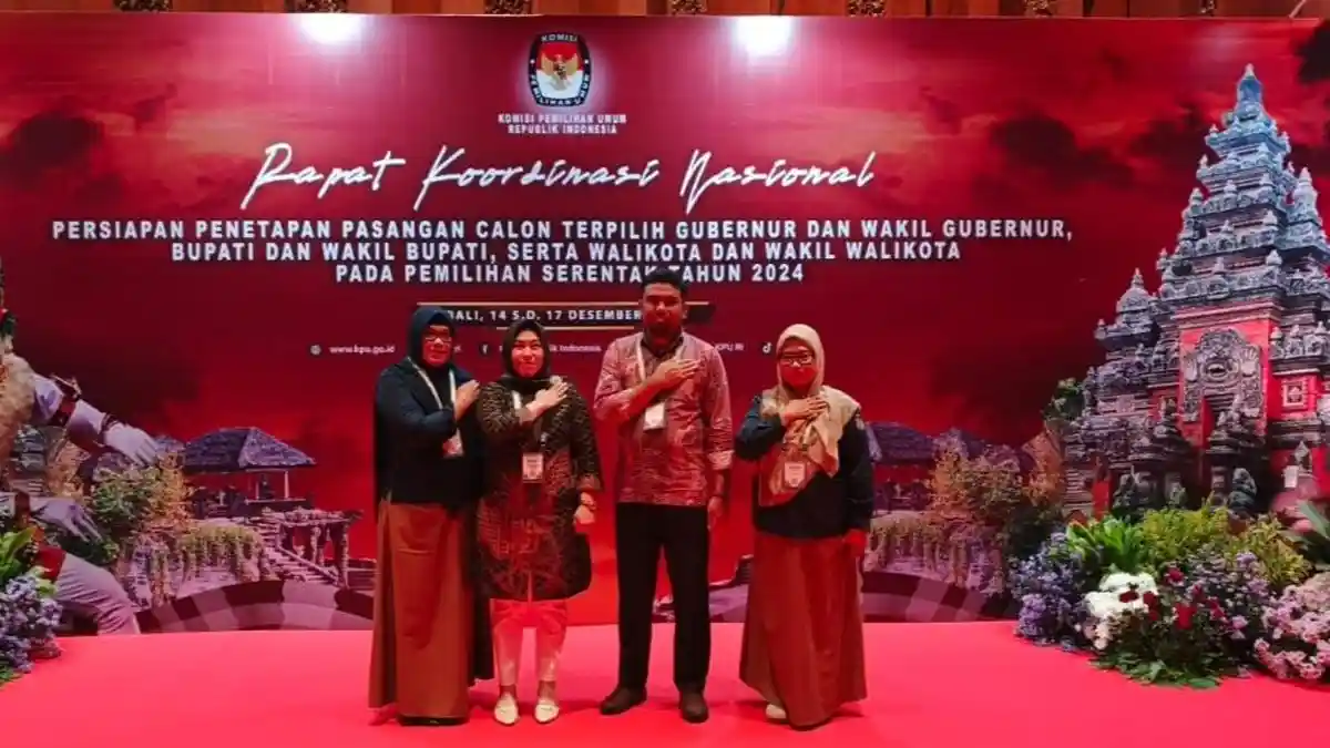 KPU Boalemo Hadiri Rakornas di Bali, Bahas Persiapan Penetapan Bupati dan Wakil Bupati Pilkada 2024