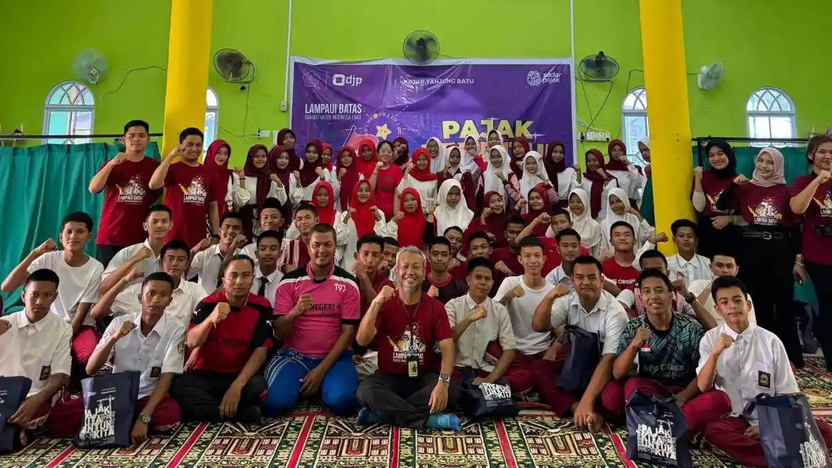 KP2KP Tanjung Batu Gelar Pajak Bertutur di SMA Negeri 4 Karimun