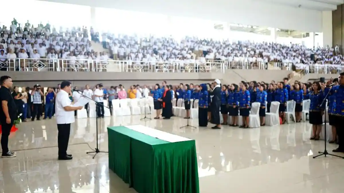 Ratusan P3K di Minahasa Sulawesi Utara Dilantik Jemmy Kumendong
