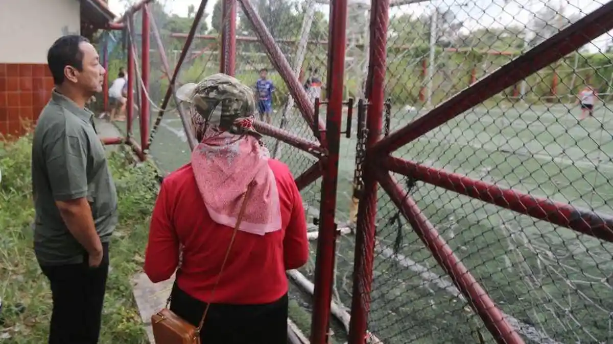 Wali Kota Semarang Hendi Kunjungi Lapangan Futsal di Lamper, Kecewa Fasilitas Publik Tak Terawat