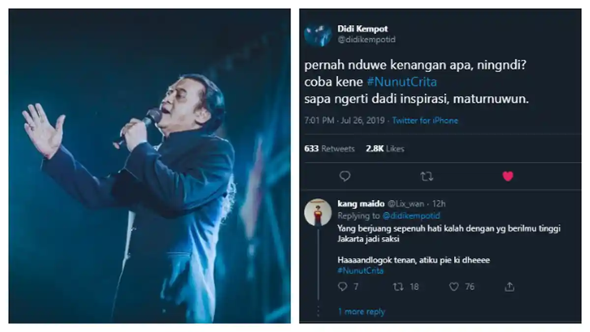 Viral Hari Ini, Didi Kempot Cari Inspirasi Lagu Baru di Twitter, Warganet Ramai Curhat Kisah Cinta