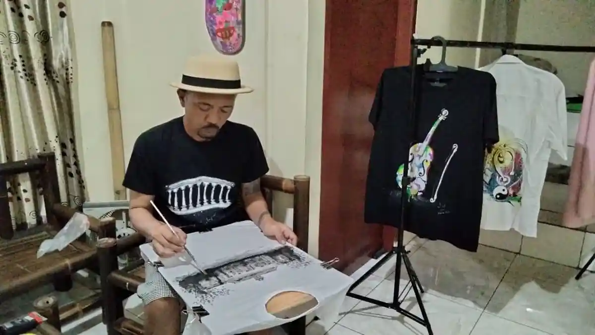 Berawal dari Pandemi, Kaos Lukis Bogor Tembus Pasar Nusantara Hingga Singapura