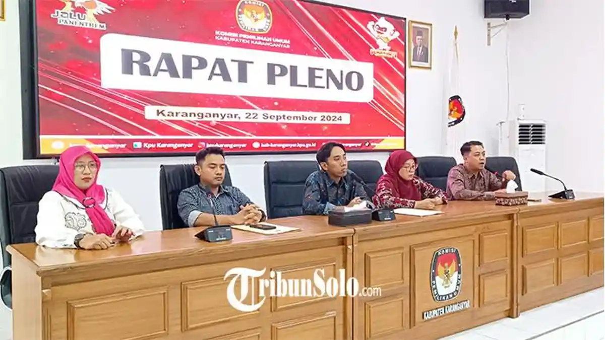Pengambilan Nomor Urut Pilkada Karanganyar 2024 Digelar Senin Malam, Bisa Streaming