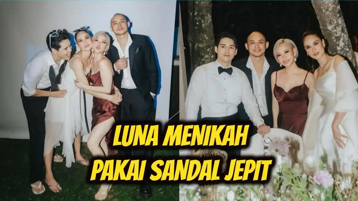 Luna Maya dan Maxime Ternyata Cuma Pakai Sandal Jepit di Pesta Pernikahan, BCL Bocorkan Fotonya