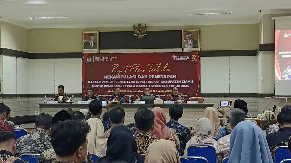 Pilkada Ciamis 2024, KPU Tetapkan 963.203 Daftar Pemilih Sementara