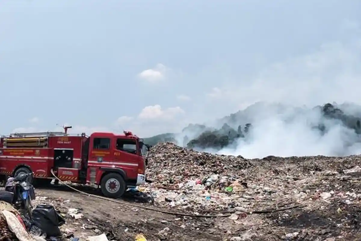 Sebab Kebakaran TPA Bakung Bandar Lampung Sulit Diatasi, Gas Metana di Tumpukan Sampah