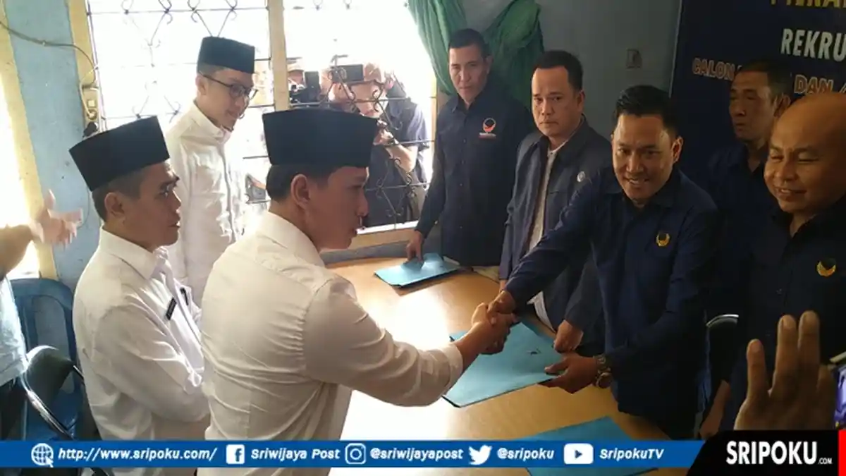 Dua Anak Wagub Sumsel Mawardi Yahya Maju Pilkada Ogan Ilir 2020, Ambil Formulir 3 Parpol Sekaligus!