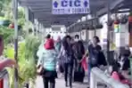 Suasana Stasiun Pasar Senen