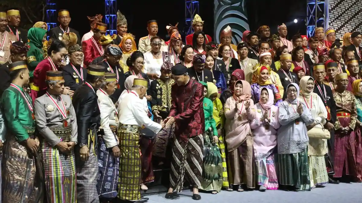 Ganjar Satukan Raja-Raja Se-Nusantara di Borobudur - Tribunjateng.com