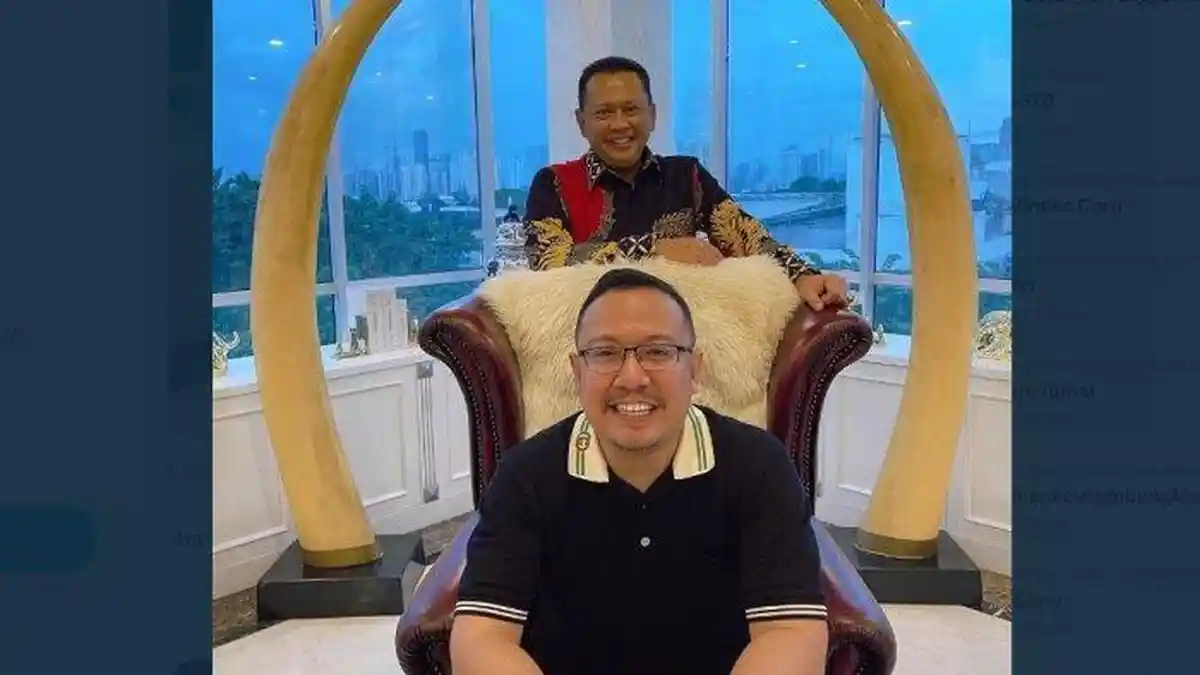 Foto Wahyu Kenzo dan Ketua MPR Bamsoet Beredar Setelah Pengungkapan Kasus Penipuan Robot Trading